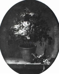 Rosier Dans Un Vase by Louis Tessier