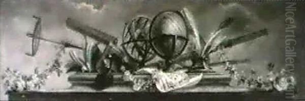 Still Life Of Astronomical Instruments Upon A Ledge - view 1