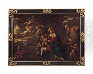 The Holy Family With St Elizabeth And The Infant St John The Baptist