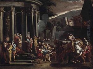 Sinorix Carried From The Temple Of Artemis by Pietro Testa