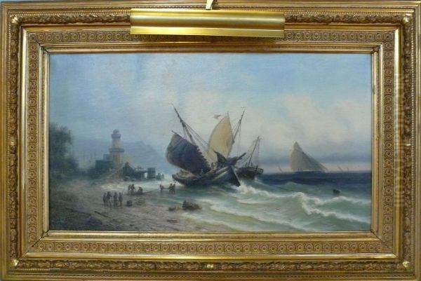 Skepp Vid Kust Vader. - view 1