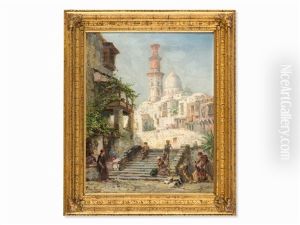 Oriental Scene by Pierre (Henri Theodore) Tetar van Elven