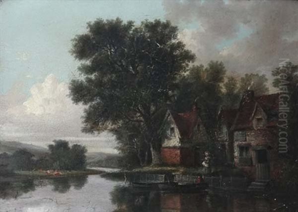 Houses By Country River - view 1