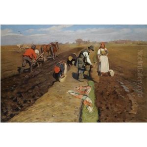 Orka, Wiosna (ploughing, Spring) by Wlodzimierz Tetmayer