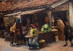 Auf Dem Markt by Wlodzimierz Tetmayer