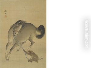 Horse And Monkey by Tetsuzan