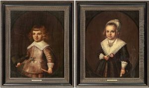 Barnportratt (pair) by Jan Van Teylingen