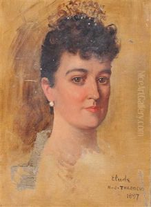 Portrait Of A Lady by Henry Jones Thaddeus