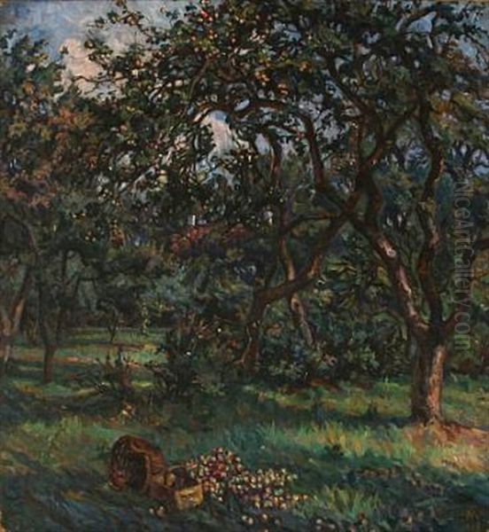 En Gammel Herregaardshave, September (a Manor Garden) - view 1