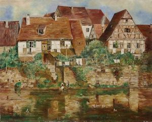 Besigheim An Der Enz (?) by Adolf Gustav Thamm