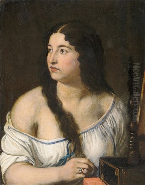 Young Girl With Blue-stone Ring - view 1