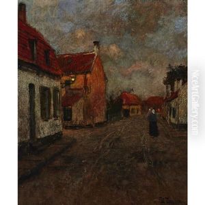 Street In Christiania by Frits Thaulow