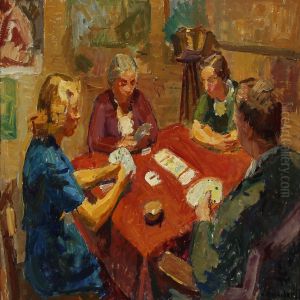 Card Players by Axel Bredsdorff