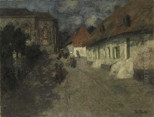 Midnight Mass by Frits Thaulow
