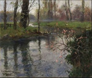 A Stream In Springtime by Frits Thaulow