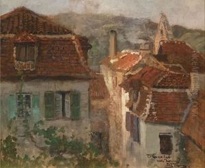 Fransk Landsby by Frits Thaulow