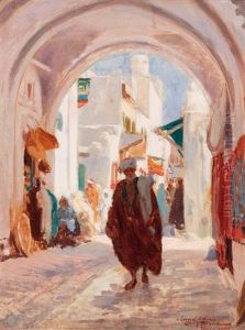 Souk El-belat, Tunis by Louis Thayac