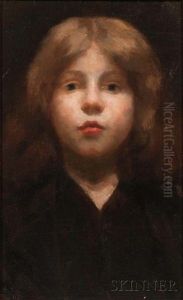 Mary, A Portrait Of The Artist's Daughter by Abbott Handerson Thayer