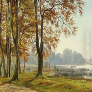 Efterarsstemning. Motiv Fra Lyngby by Johan Ulrik Bredsdorff
