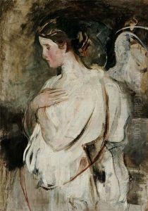 Portrait Of A Young Girl by Abbott Handerson Thayer
