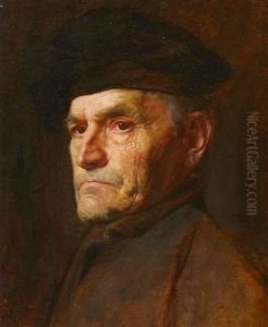 Portrait Of An Old Man by Max Thedy