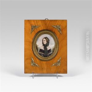 Portrait Of The Actress Julie Rettich by Adolf Theer