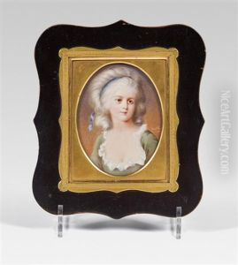 Portrait Of The Duchess Potocka by Adolf Theer