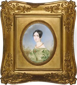 Portraits Der Baroness Und Des Baron Von Wurtzler by Albert Theer