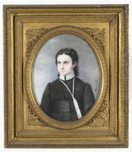 Father Wilhelm Sedlaczek (1793-1848), In Black Robes With A White Tassel