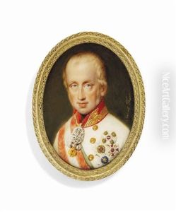 Ferdinand I (1793-1875), Emperor Of Austria, In White Coat, Wearing The Jewel Of The Order Of The Golden Fleece