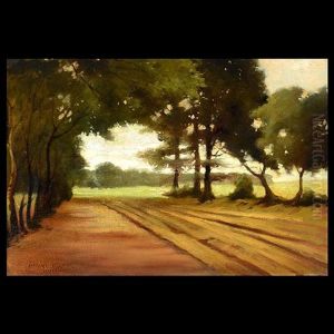 Landscape With Road And Trees