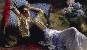 Reclining Odalisque by Ferdinand Max Bredt