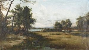 Sommerliche Heidelandschaft by Vincent-Leopold Thenot