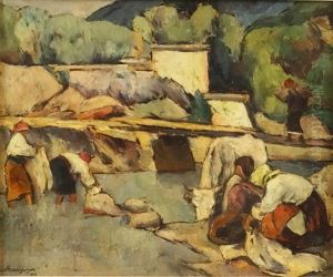 Laundresses At The River