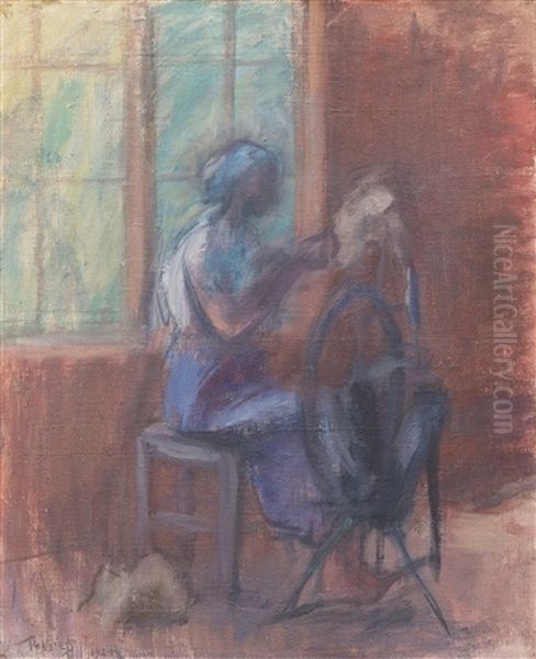 Spinning Woman - view 1