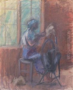 Spinning Woman by Ellen Thesleff