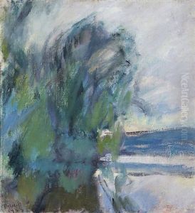 Landscape From Murole In Ruovesi Finland by Ellen Thesleff