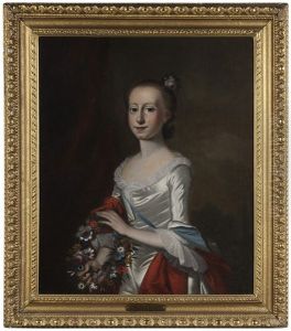 Elizabeth Allen Deas (1742-1802), Marriage Portrait At The Age Of Sixteen by Jeremiah Theus