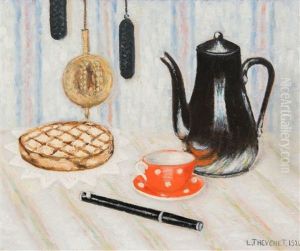 Still Life With Red Teacup And Flute (1926)