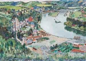 View Of Dinant With The Maas River