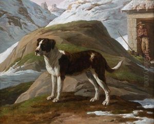 Chien En Haute Montagne by Charles Thevenin