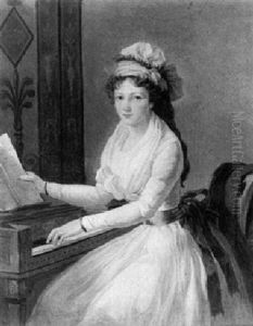Portrait Of Marthe-henriette Houeel (1769-1829) by Charles Thevenin