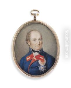 Maximilian I Joseph (1756-1825), King Of Bavaria, In Blue Coat With Red Facings, Black Stock And Frilled Cravat