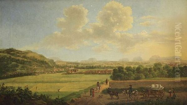 Landschaft Bei Der Festung Konigstein - view 1