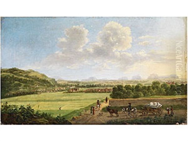 Landschaft Bei Der Festung Konigstein - view 1