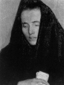 Portrait Einer Trauernden Schwalmerin by Wilhelm Thielmann