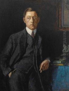 Portrait Des Kunsthandlers Julius Bohler Im Eleganten Habitus