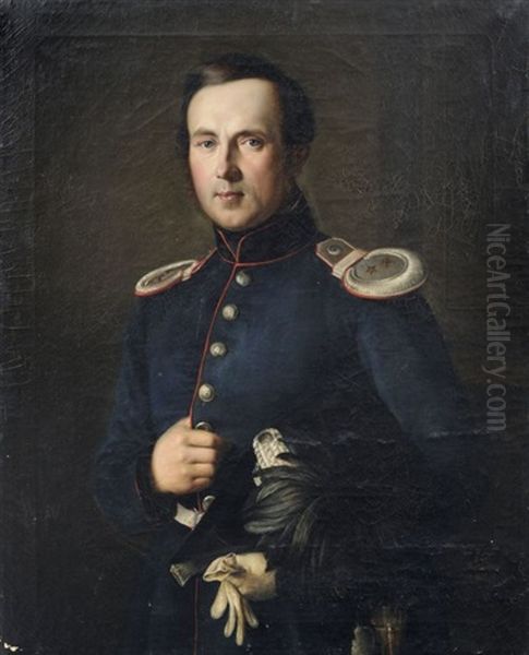 Portrait Des Gustav Wilhelm Pohland, Oberstabsarzt Der Festung Konigstein (sachsische Schweiz) - view 1
