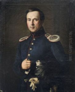 Portrait Des Gustav Wilhelm Pohland, Oberstabsarzt Der Festung Konigstein (sachsische Schweiz)