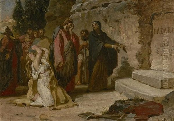 Jesus At The Tomb Of Lazarus - view 1